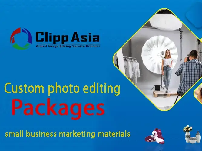 Custom photo editing packages for small business marketing materials