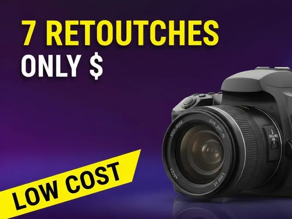 How much do you charge for 7 retouch photos?