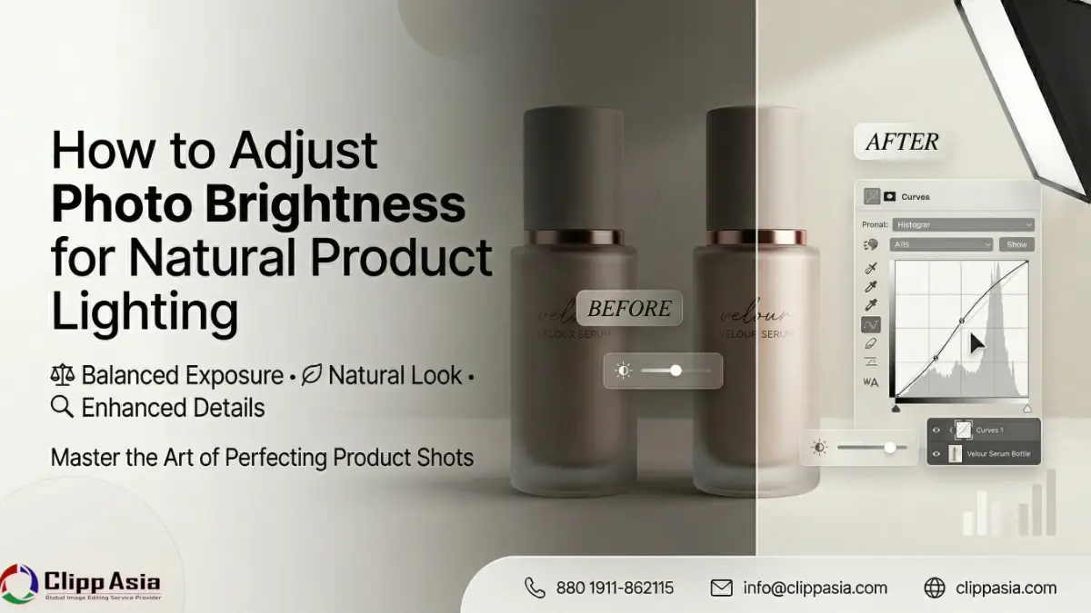How to Adjust Photo Brightness for Natural Product Lighting