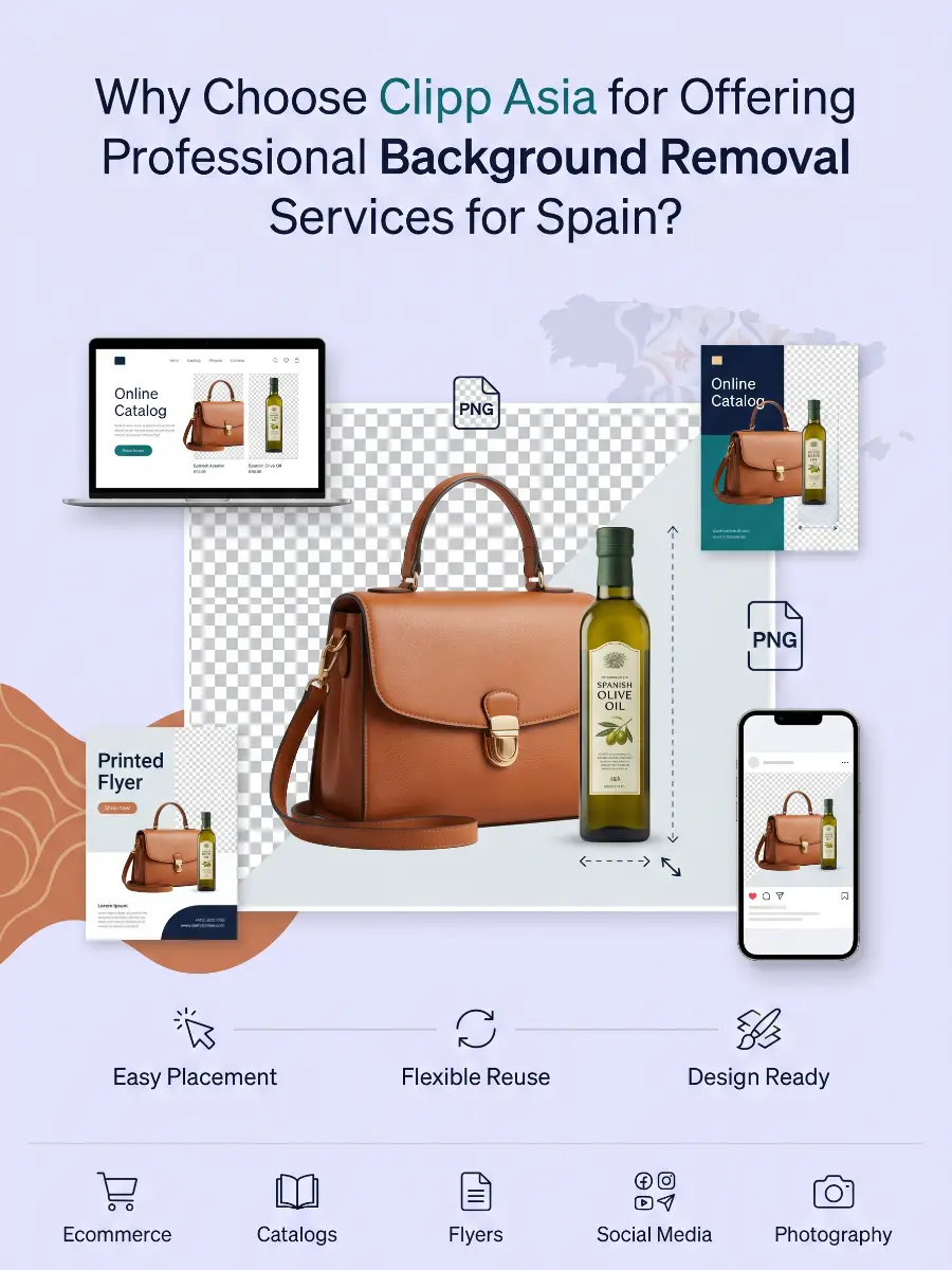 Why Choose Clipp Asia for Offering Professional Background Removal Services for Spain?