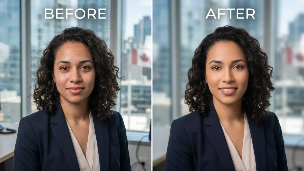 Headshot Retouching Services in Canada