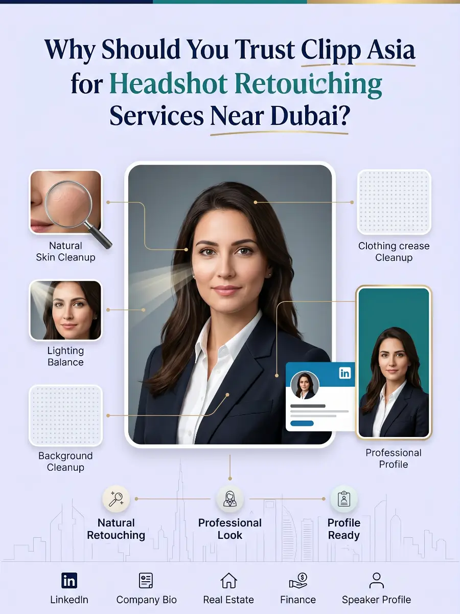 Why Should You Trust Clipp Asia for Headshot Retouching Services Near Dubai?
