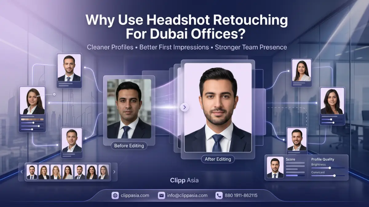 Why Use Headshot Retouching For Dubai Offices?