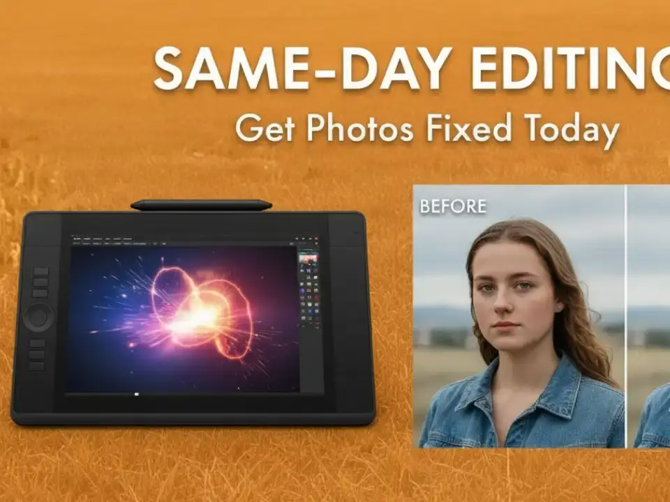 Where can I order same-day photo editing services?
